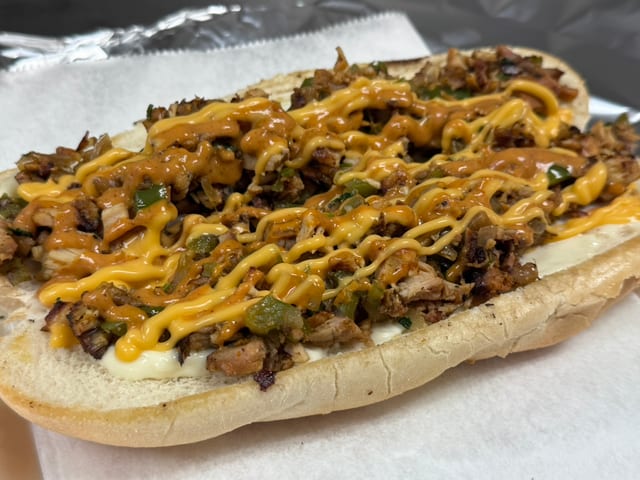 Philly Chicken Cheese Sandwich.