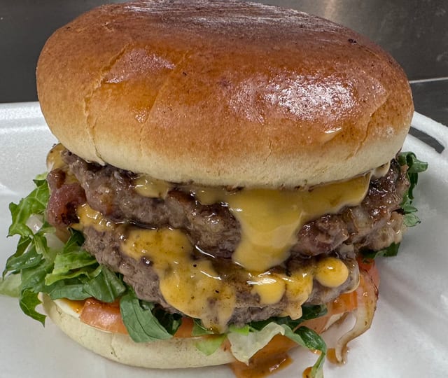 Double Chapli Burger.