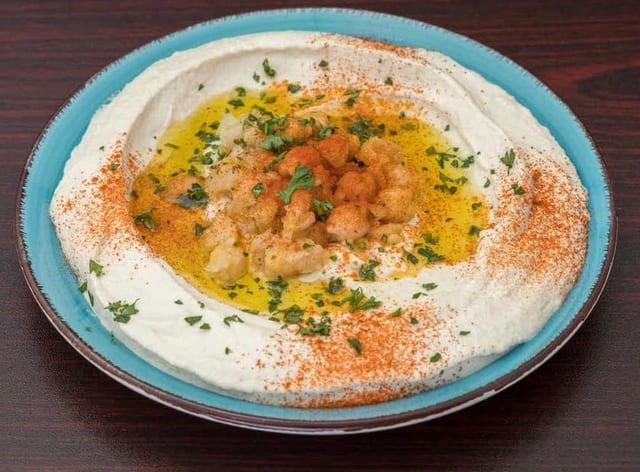 59. Homemade Hummus & Naan.
