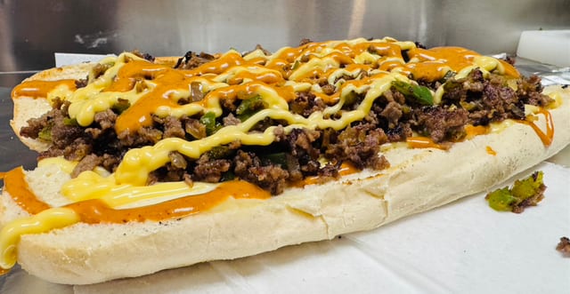 Philly Cheese Steak Sandwich.