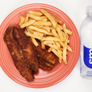 22. Fried Swai Catfish with French Fries