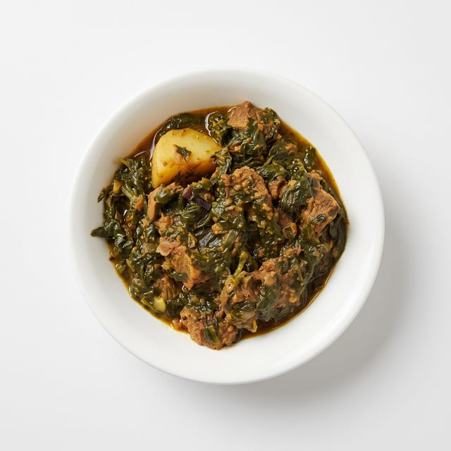 20. Khan's Palak Gosht (Lamb).