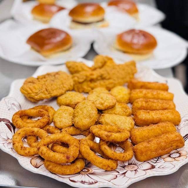 10 Hot Wings with French Fries.